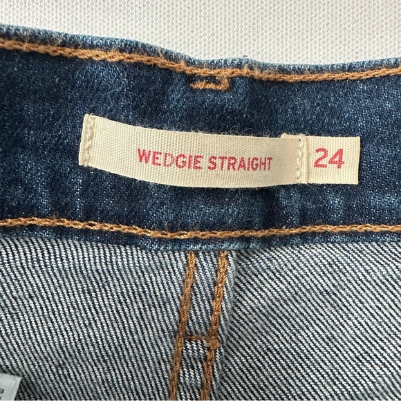 Levi’s Wedgie Straight Jeans Size 24 Women - Picture 5 of 14
